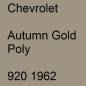 Preview: Chevrolet, Autumn Gold Poly, 920 1962.